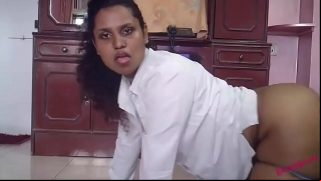 Naughty But Horny Indian Fucking Herself With A Big Dildo Video